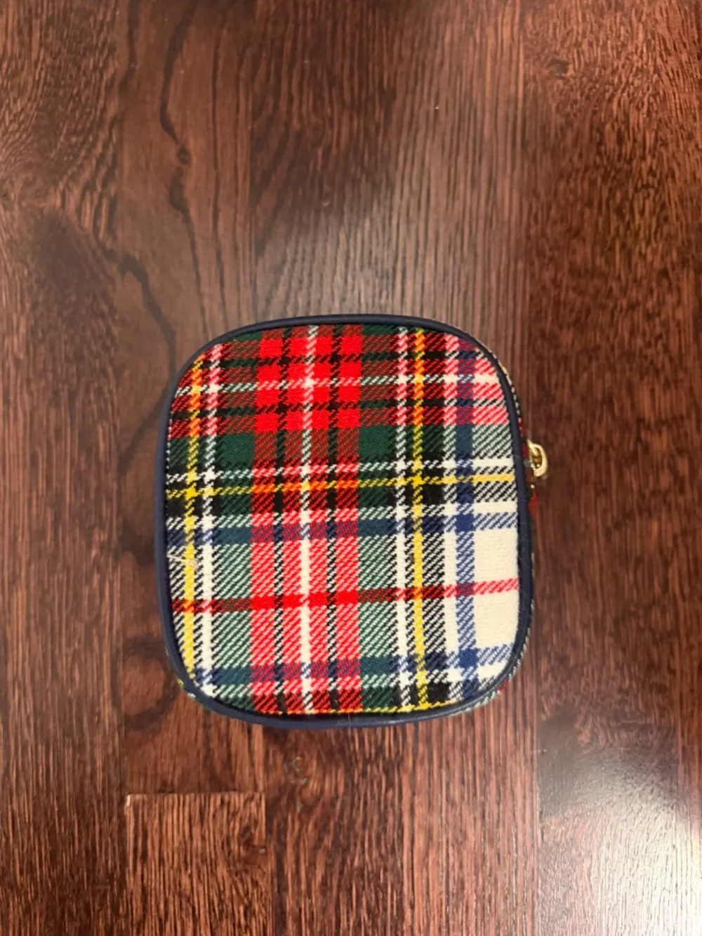 Stony Clover Lane mini plaid pouch; brand new with tags and plastic